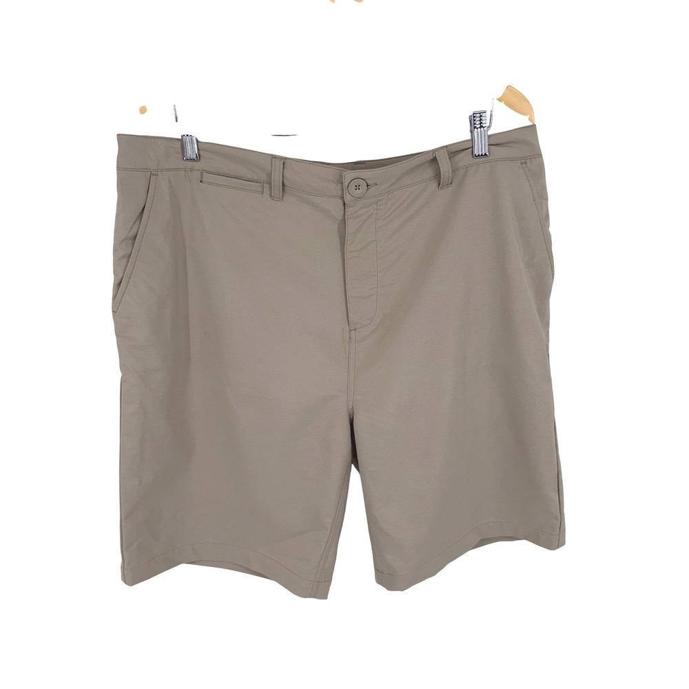 Johnnie-O Prep-Formance Shorts Mens 40 Tan Golf Performance Lightweight Casual